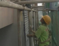 友情漆畢節(jié)火電廠20萬外墻工程